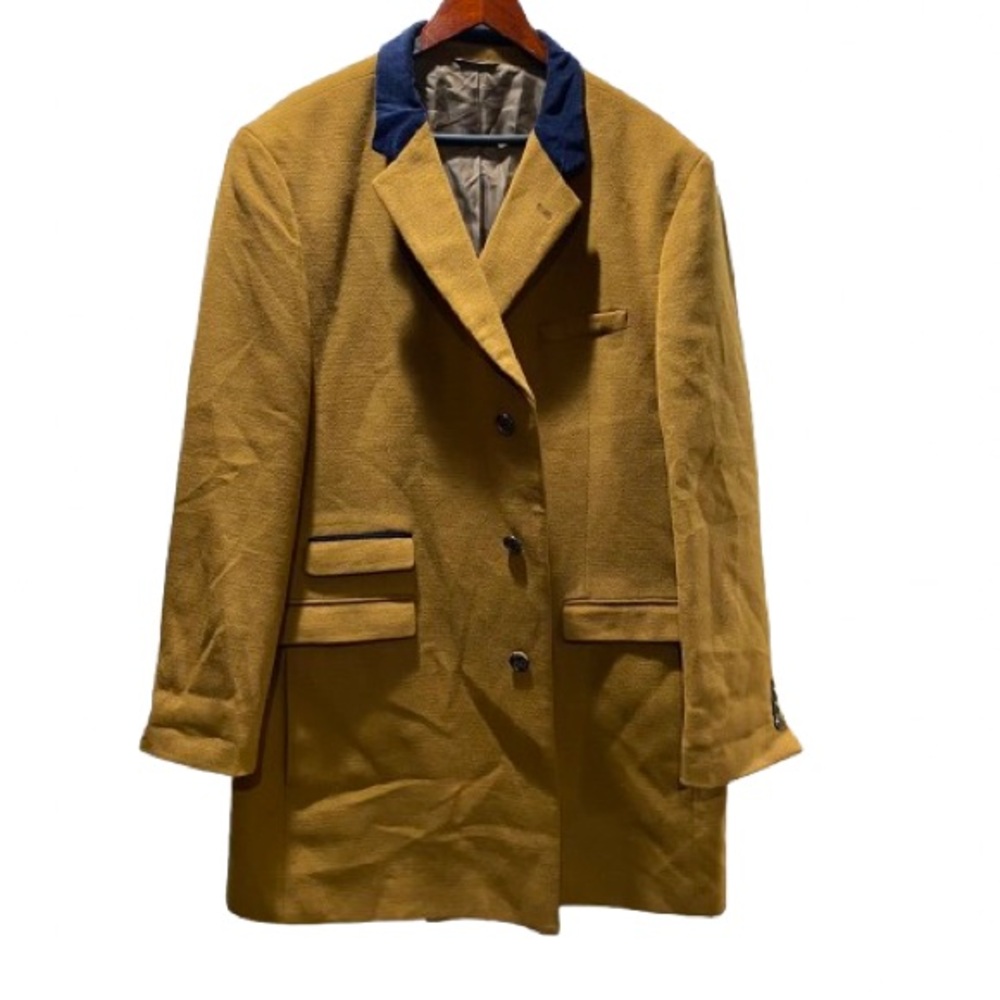 KENNETH COLE CAMEL WOOL CHESTERFILED COAT MEN’s SIZE 50R (XL)